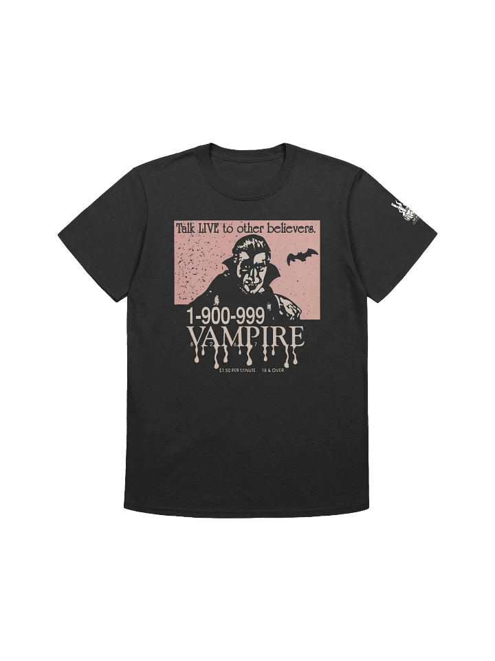 DEAD HORROR CLOTHING - VAMPIRE HOTLINE UNISEX SOFTSTYLE T-SHIRT product image (2)