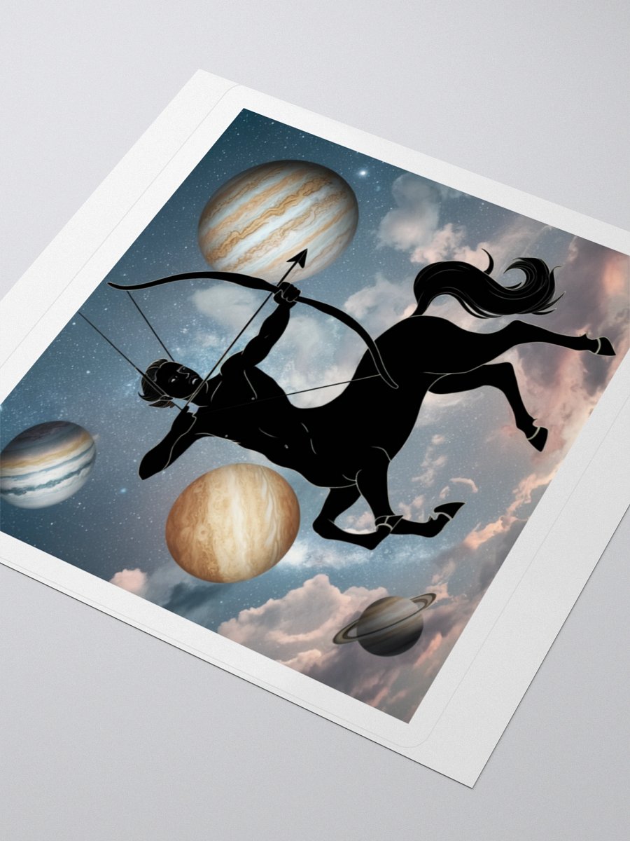 Exclusive Sagittarius Zodiac Sticker: Centaur Archer in Cosmic Sky - Perfect for Astrology Lovers and Gift-Giving! product image (7)