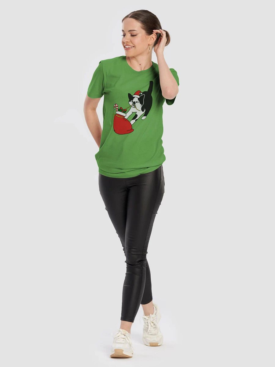 Santa Paws Christmas Cat Tee product image (10)