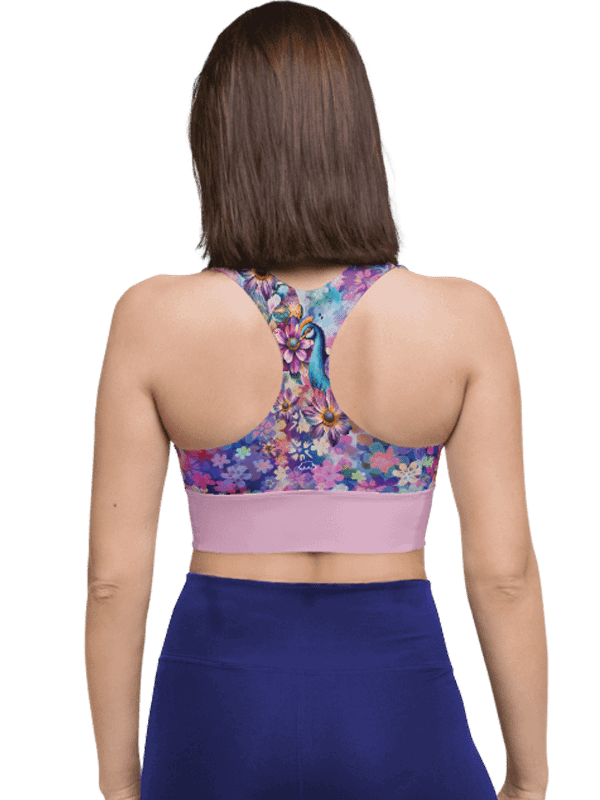Relax in flowers Recycled Longline Sports Bra product image (4)