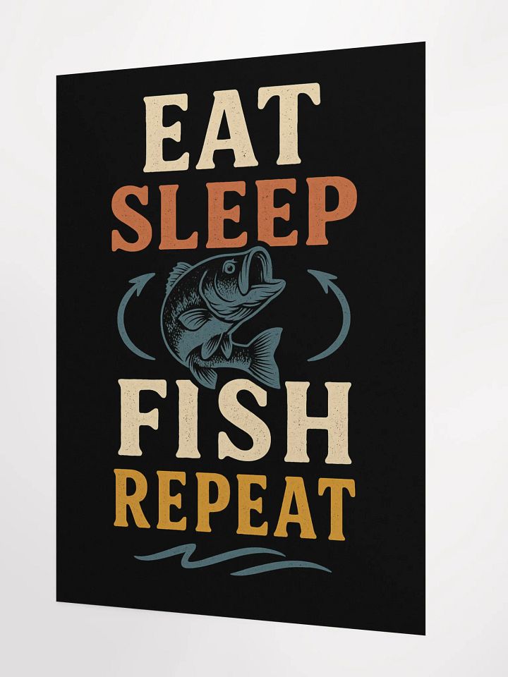 Fishing Poster – Eat Sleep Fish Repeat Wall Art product image (2)