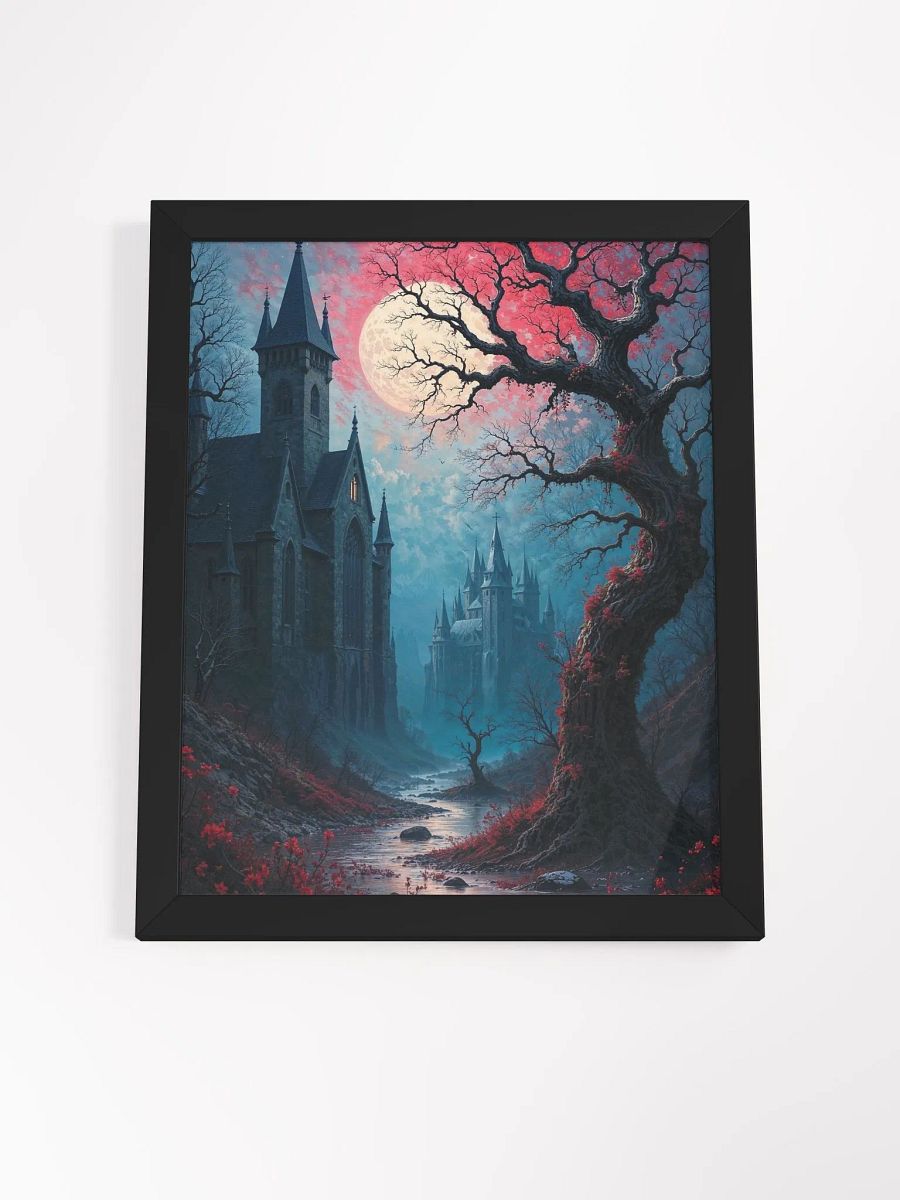 Moonlit Gothic Castle Framed Print product image (5)