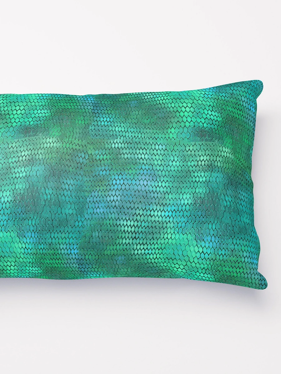 Blue Green Dragon Scales Throw Pillow product image (4)