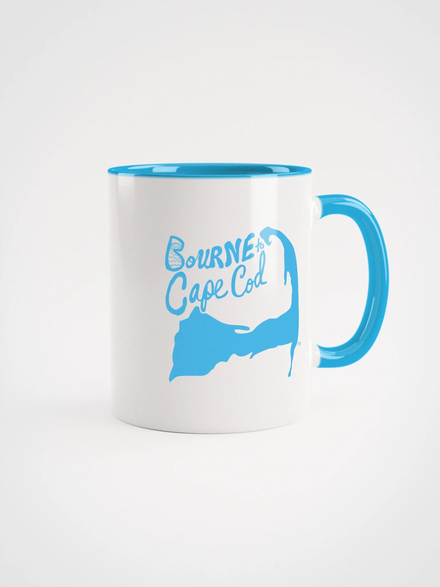 Blue Logo | BOURNE to Cape Cod™ | Ceramic Mug | Coastal Coffee Vibes in 11oz & 15oz product image (1)