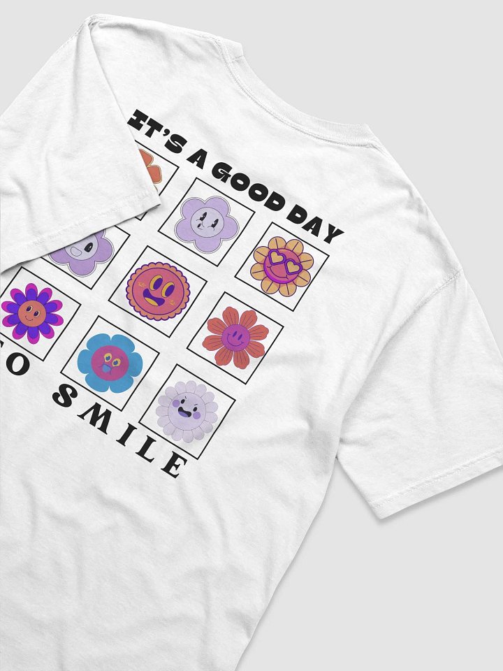 Bloom Buddies Cartoon Flower T-Shirt - White product image (2)