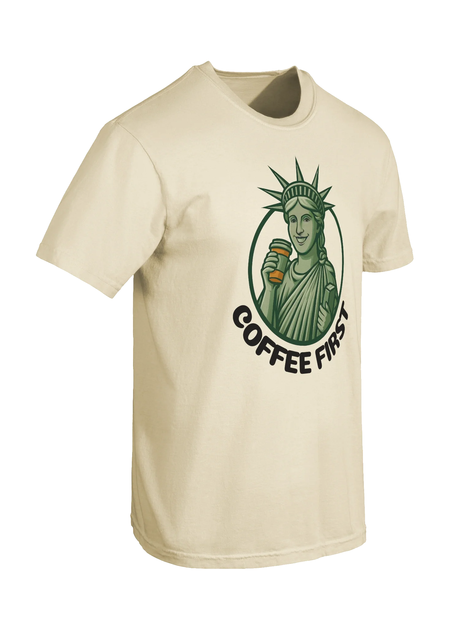 Coffee First Relaxed Fit Unisex T-Shirt product image (7)