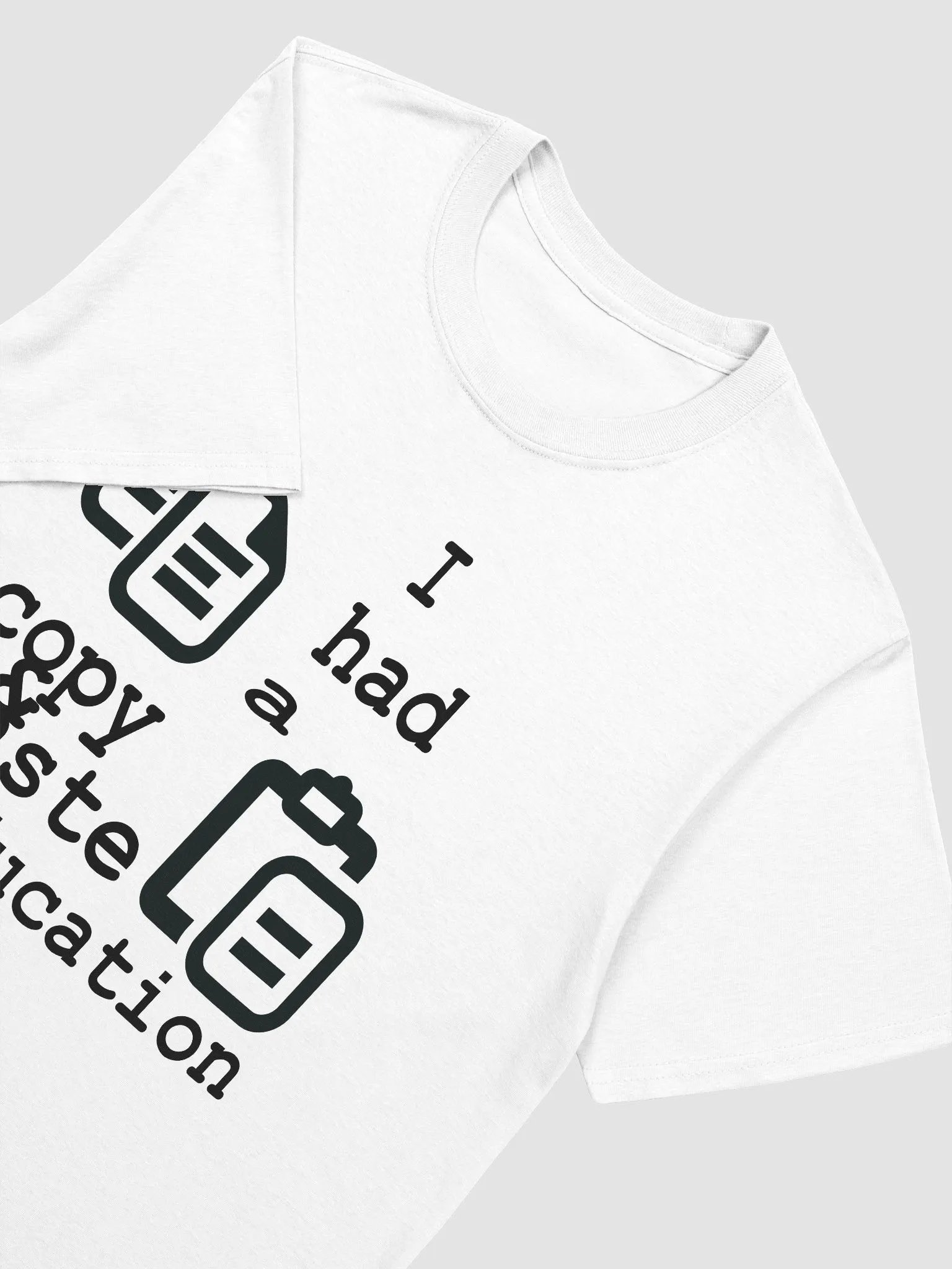 I Had A Copy & Paste Education - Black - Gildan Unisex Softstyle T-Shirt product image (1)