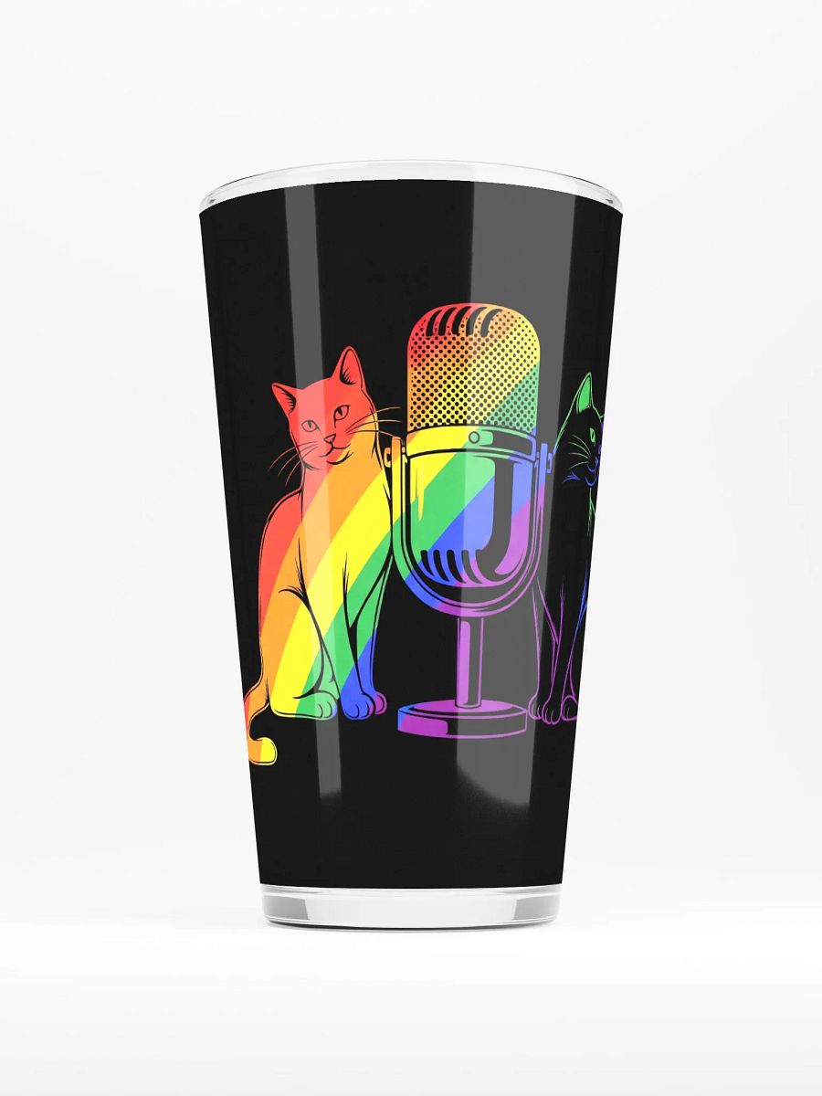 Pride 2025 Pint Glass - Black product image (1)
