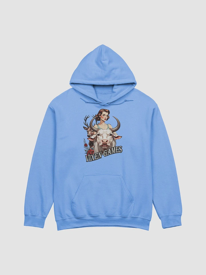 Vixen Games White Bull and Stag with roses hoodie product image (6)