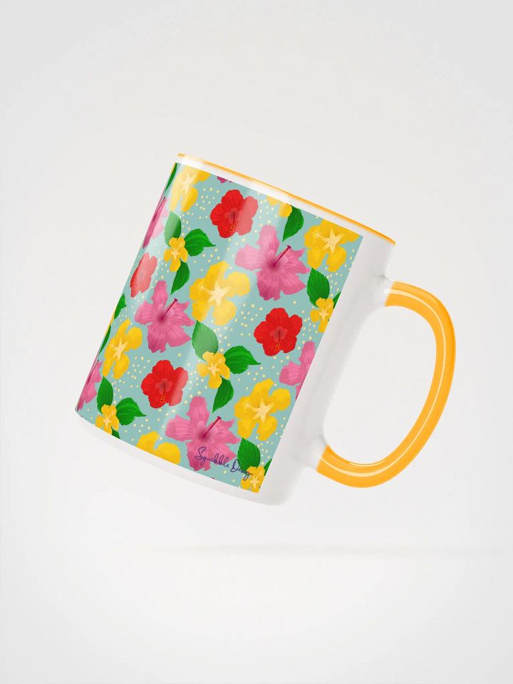 Hibiscus Flower Pattern Mug product image (2)