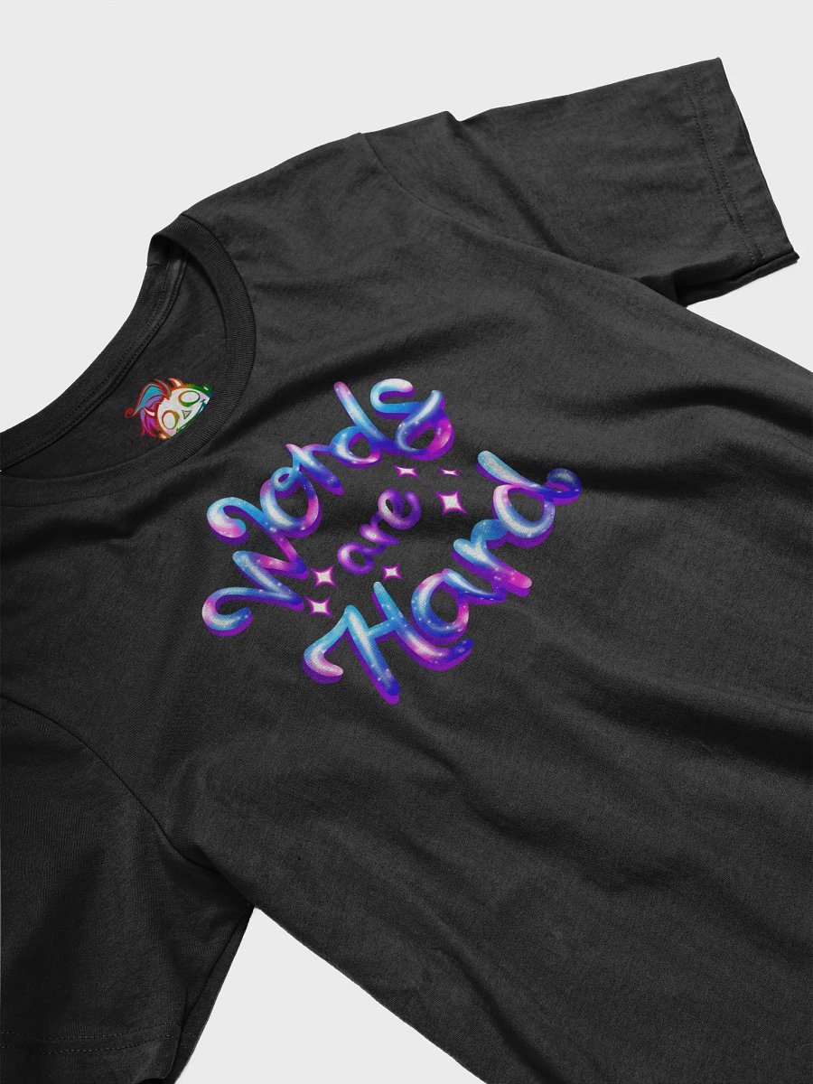 Cosmic Words Are Hard Supersoft Tee product image (25)