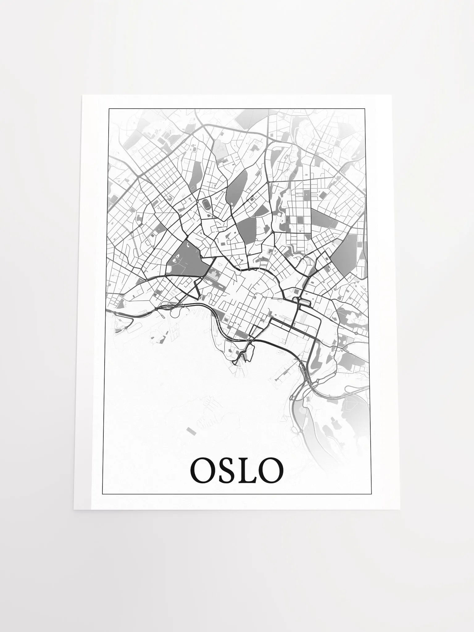 Oslo, Norway, city map print product image (18)