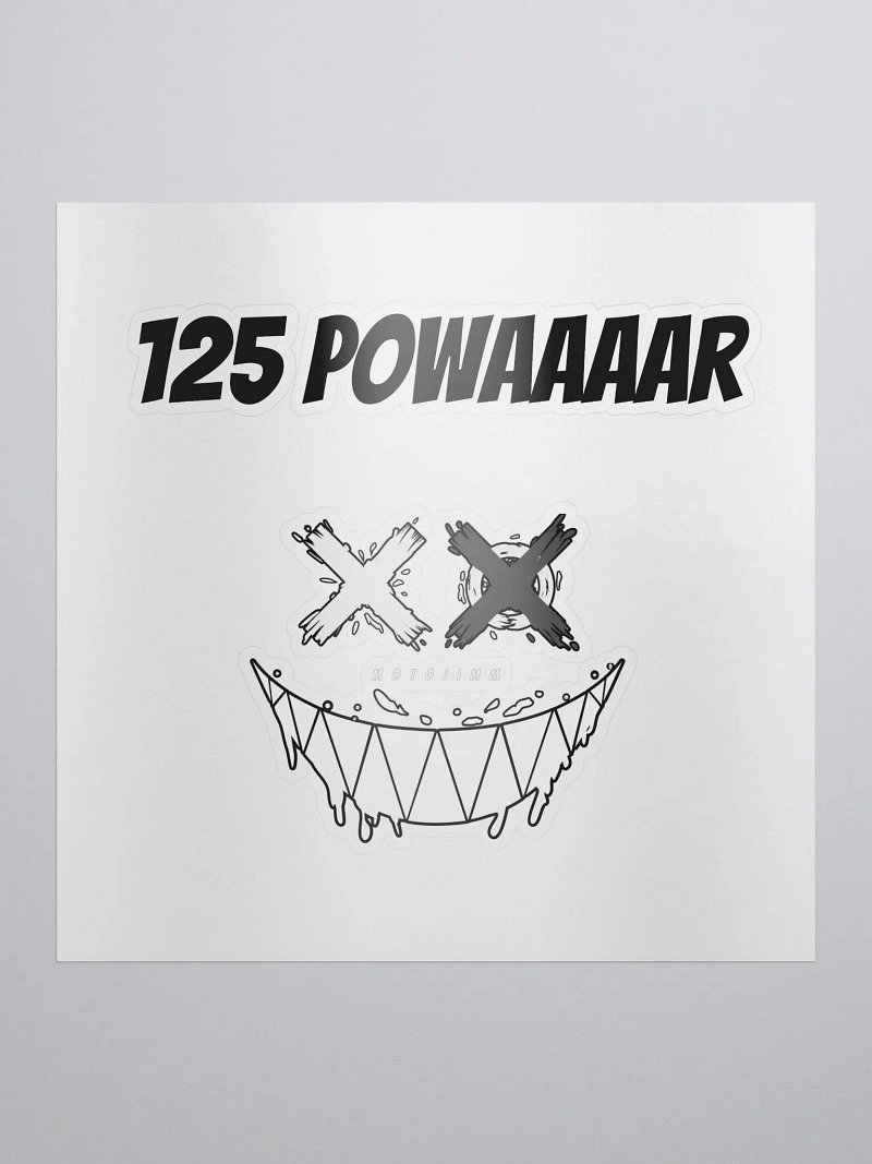 125 Powaaaar Sticker