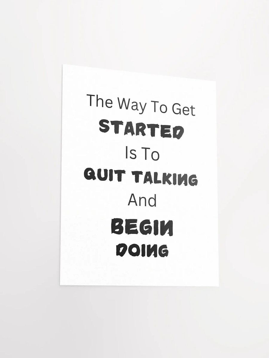 Action Over Words Motivational Poster product image (4)