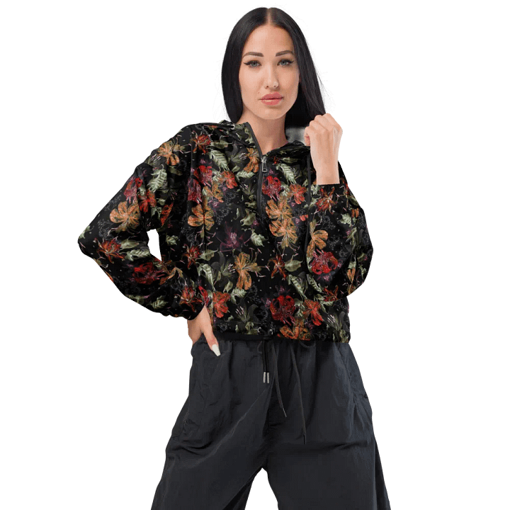 Starry Night | Women's Cropped Windbreaker product image (1)