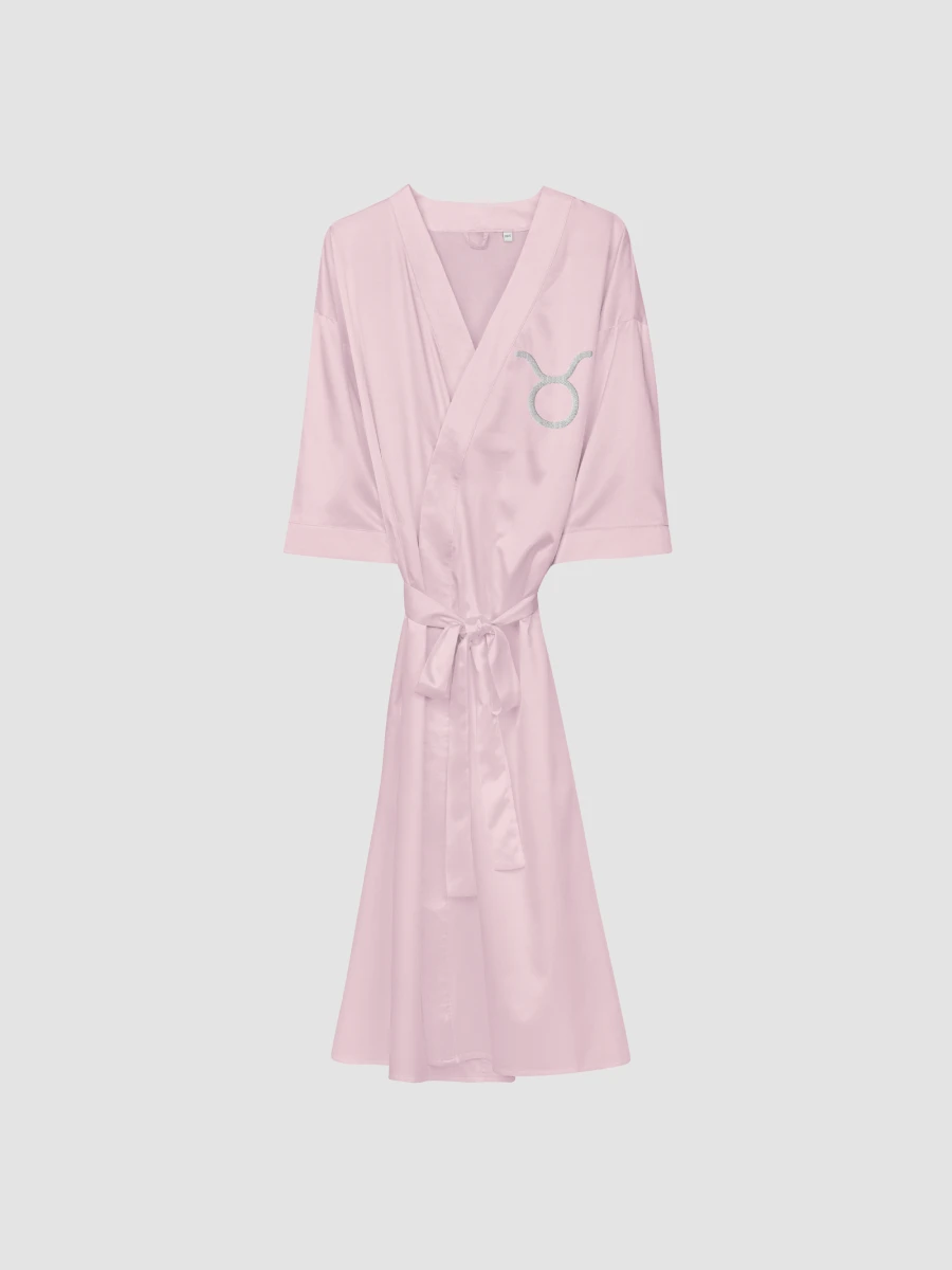 Taurus White on Pink Satin Robe product image (1)