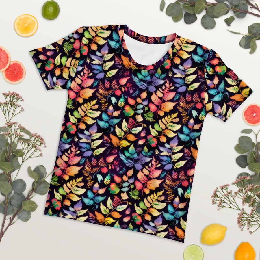 Fern Leaf Pattern All Over Print T-shirt product image (7)