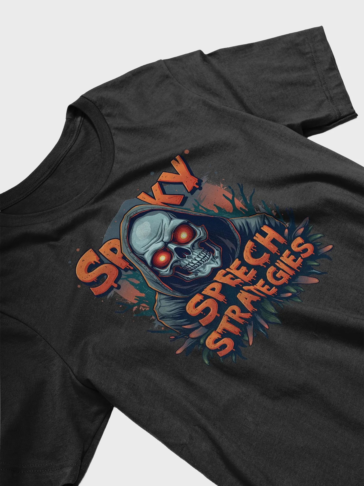 Glowing Skull Spooky Speech T-Shirt product image (7)