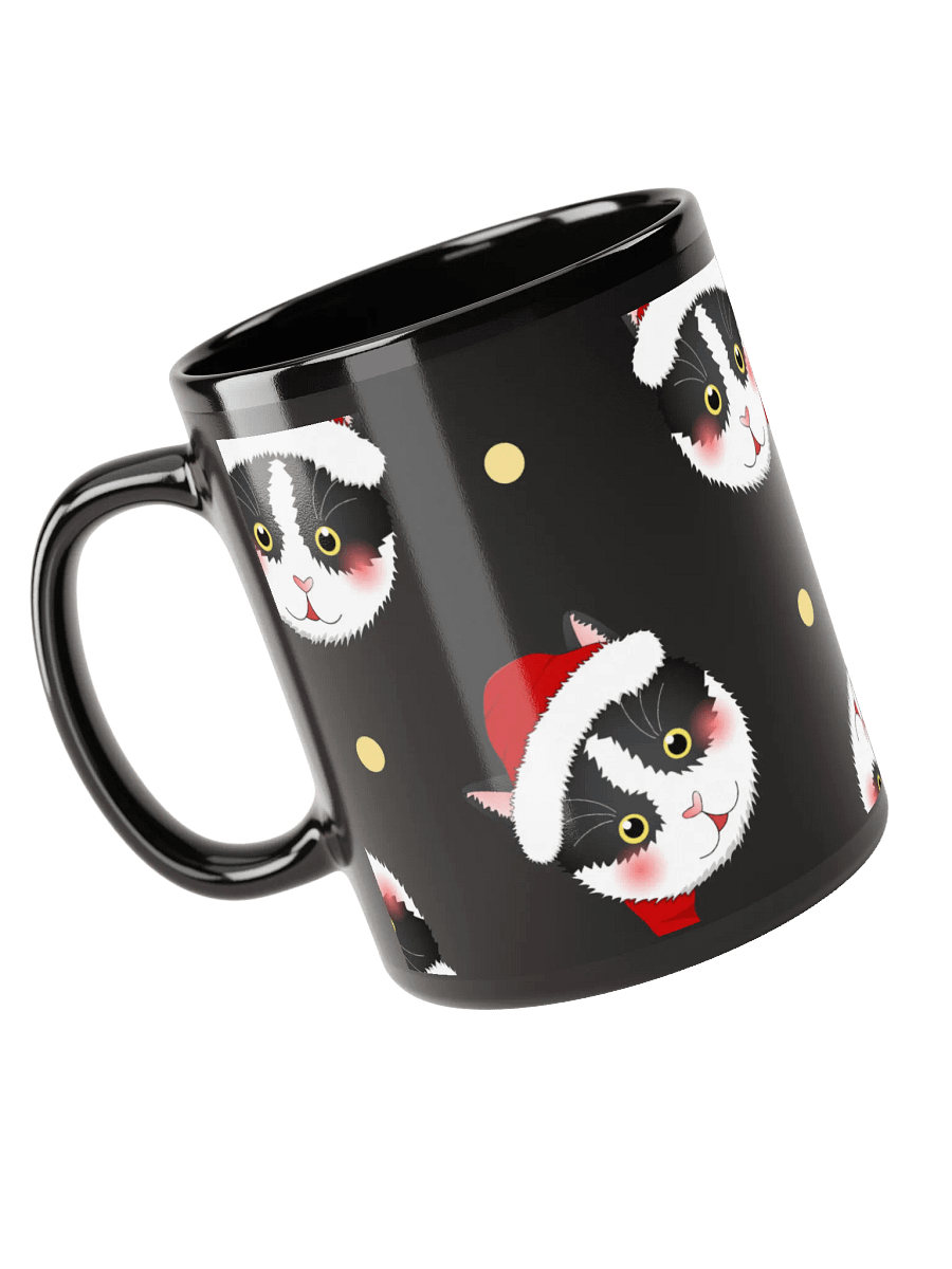 Santa Cats Black Glossy Mug product image (6)