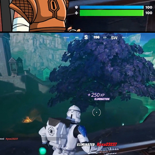 Lovely Dual Elimination in #Fortnite with my #Ahsoka clone trooper skin. #twitchclips