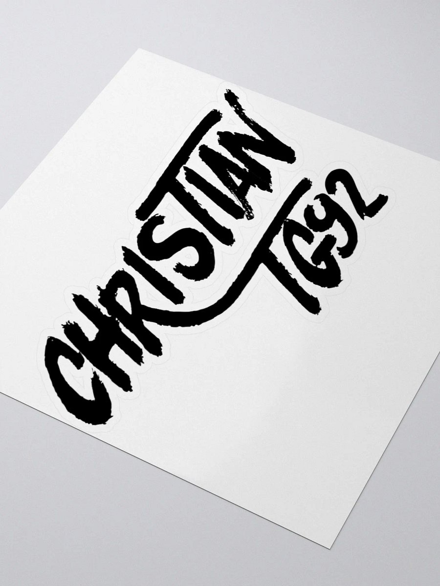 ChristianTG92 (Black Logo) Stickers product image (3)