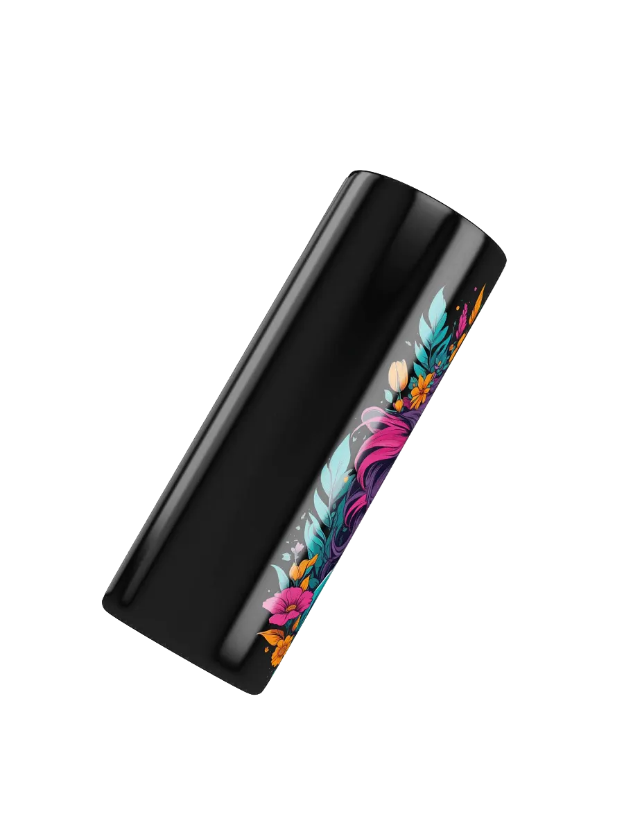 Bloomcore Flower Girl 20 oz Skinny Stainless Steel Tumbler - Black - v2 product image (4)
