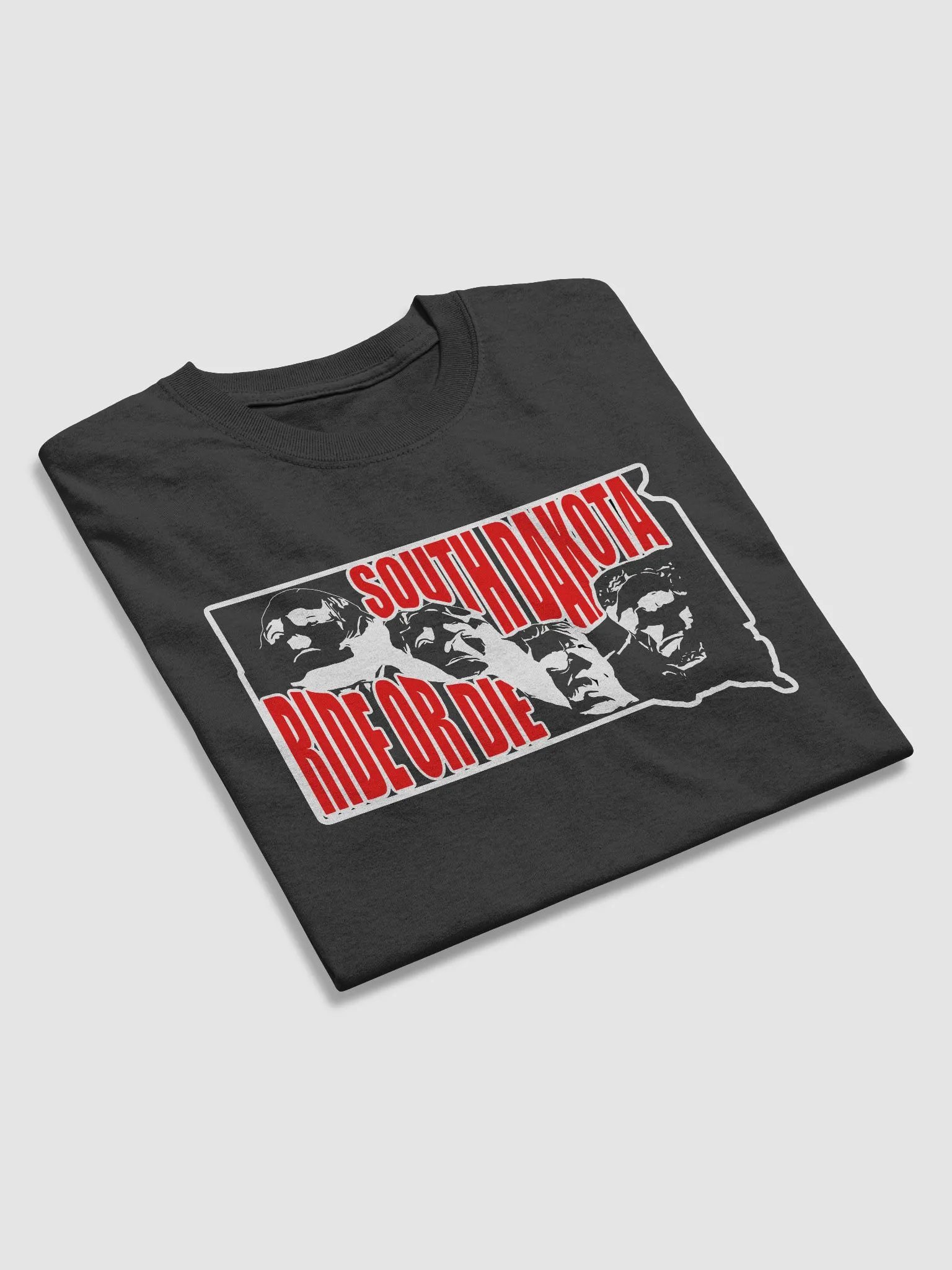 South Dakota Ride or Die/My Other Ride is Your Mom Black T-Shirt product image (4)