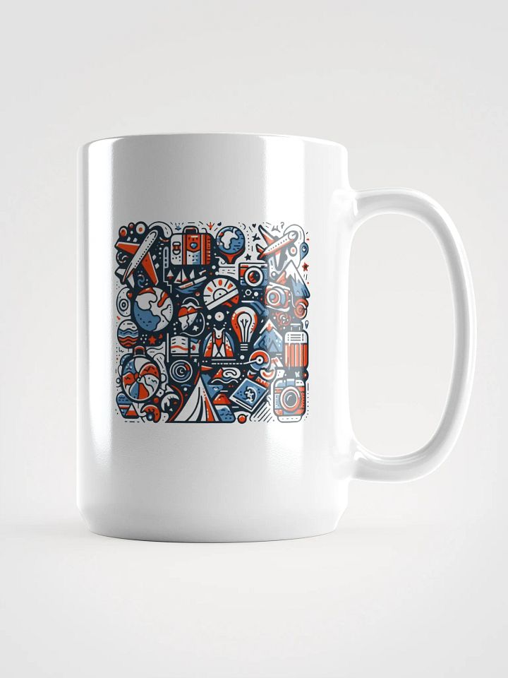 White Glossy Mug | AI Design about Travel product image (1)