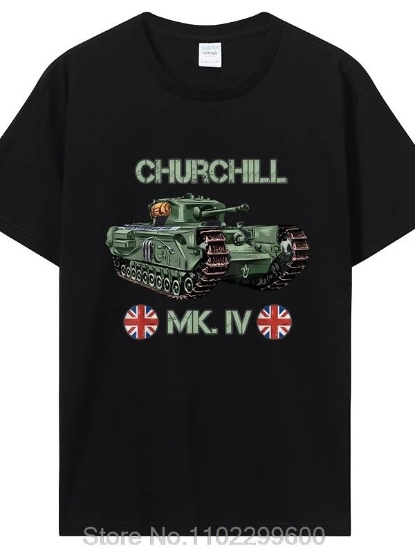 British Army Churchill Mk.4 Tank T-Shirt product image (1)