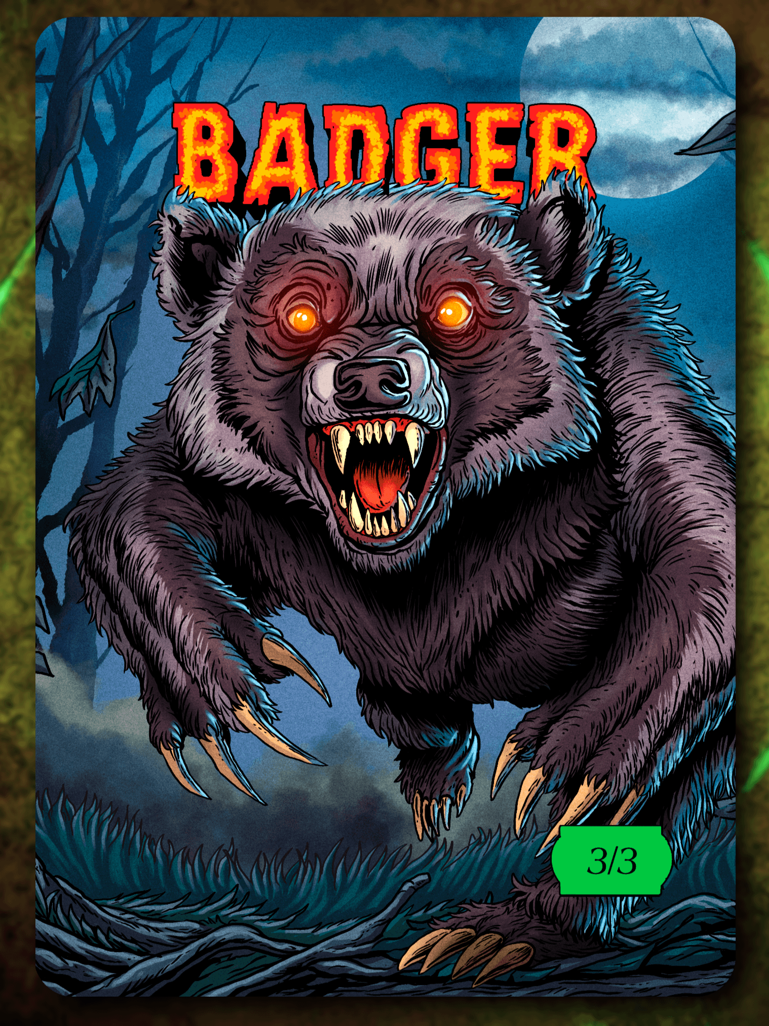 Badger 3/3 Full Art Token product image (1)