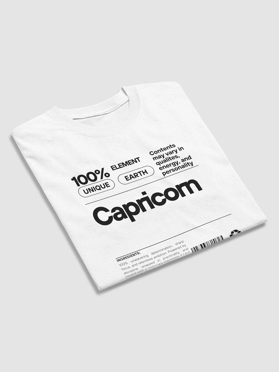 Built to rise. Wired to win. Capricorn T-shirt product image (3)