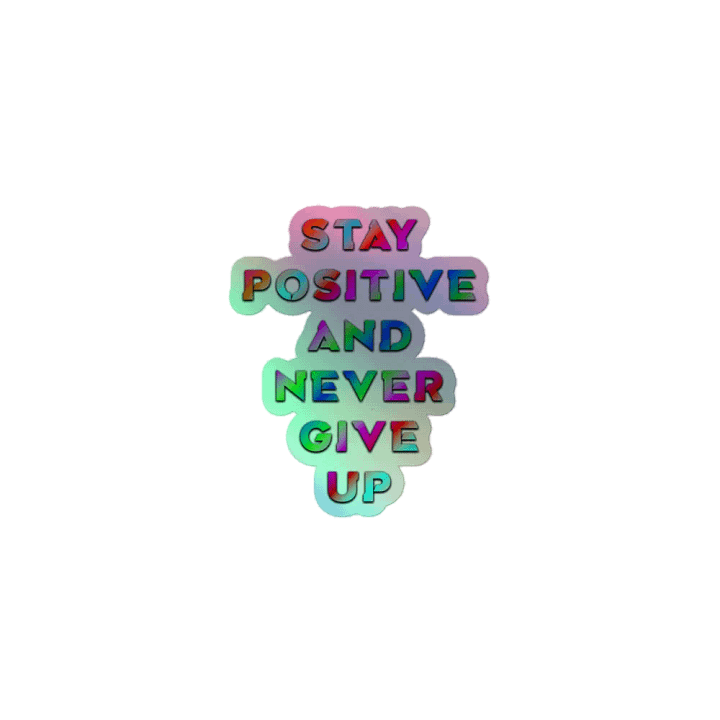 BLADE Army stay positive and never give up Holo Sticker Color Strips product image (1)