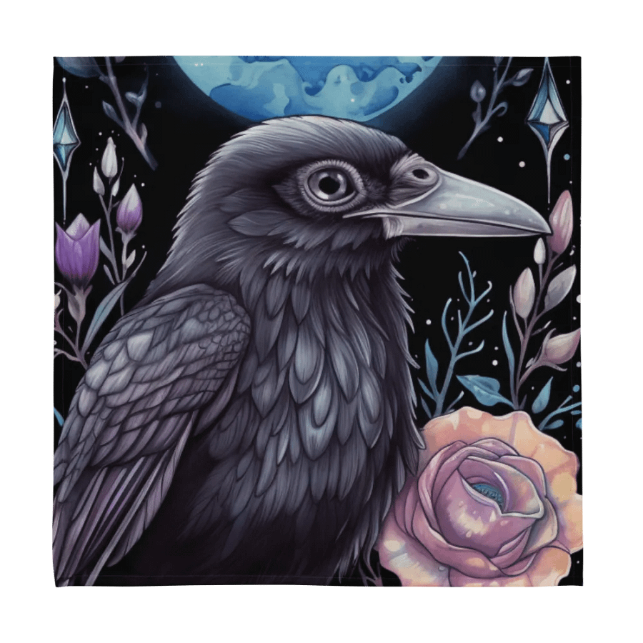 Premium Cloth Napkin Set: Mysterious birds observe product image (7)