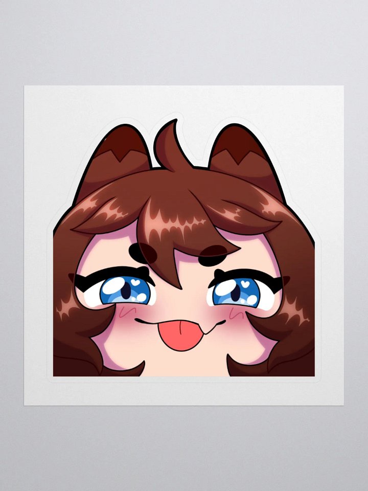 Wolfy Smug Blep Sticker product image (1)