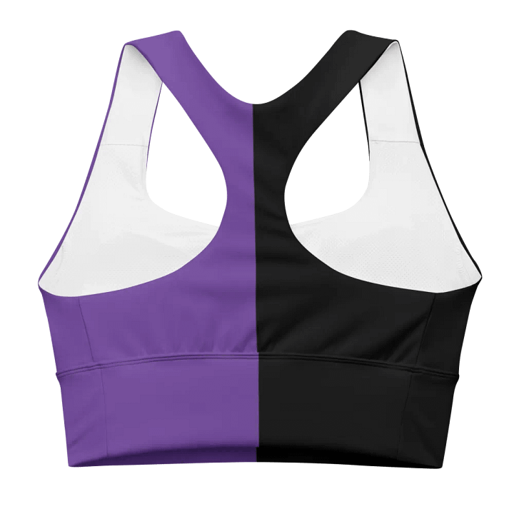 Black & Purple - Longline Sports Bra product image (2)