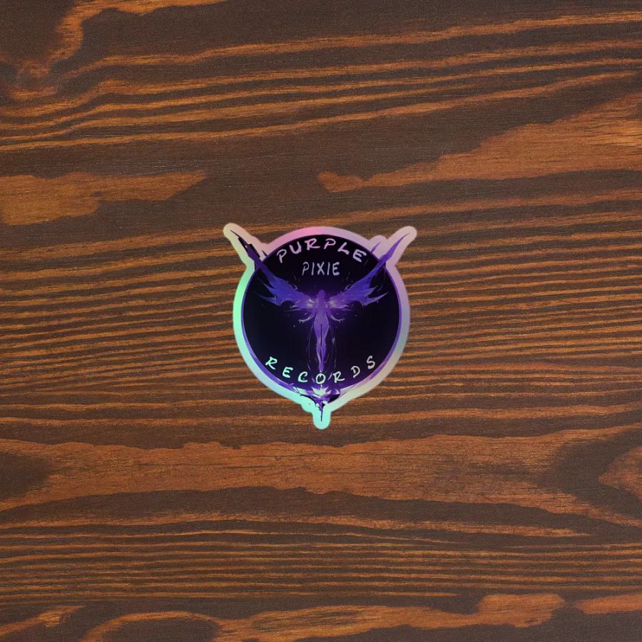 Purple Pixie Records Holographic Stickers product image (3)