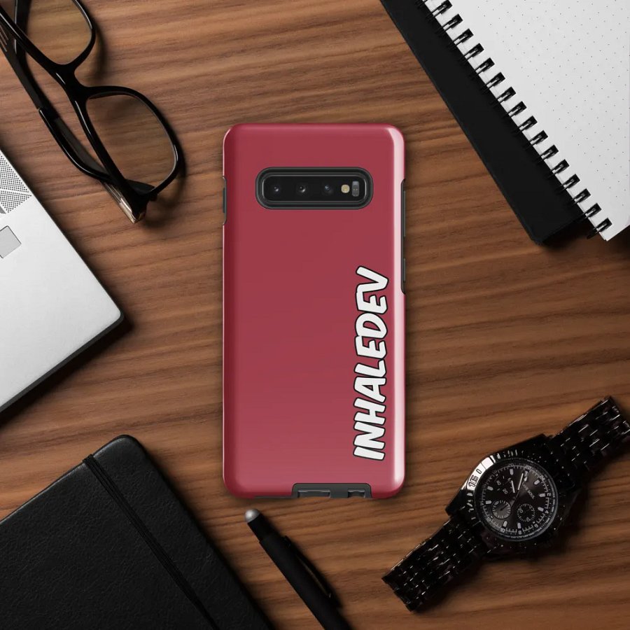 Red InhaleDev Samsung Tough Case product image (12)