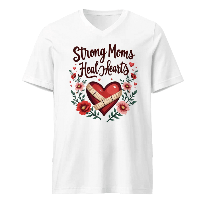 Strong moms, Healing Hearts V-Neck Tee product image (1)