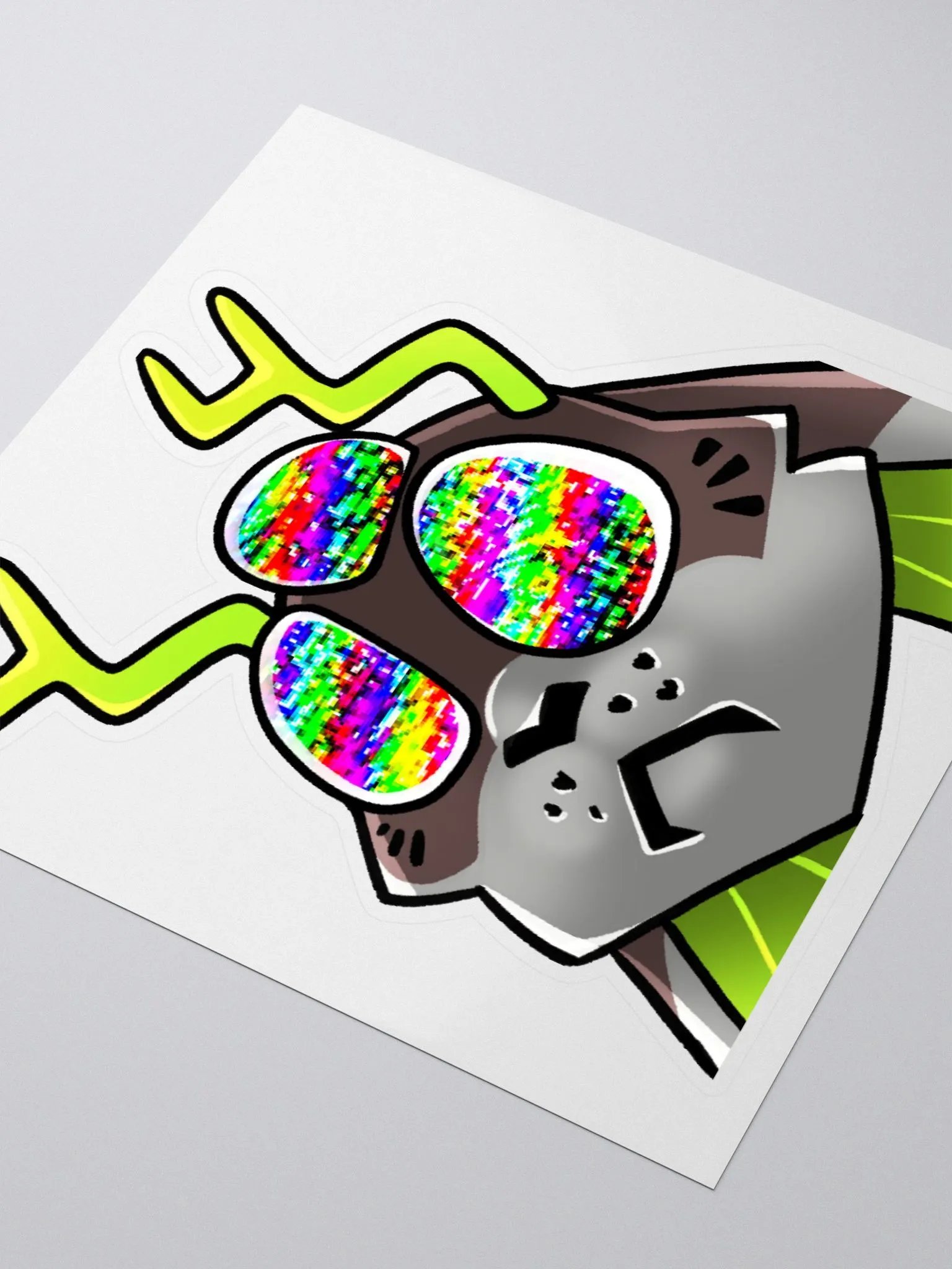Radioactive Cryptid Burnt Out Sticker product image (3)