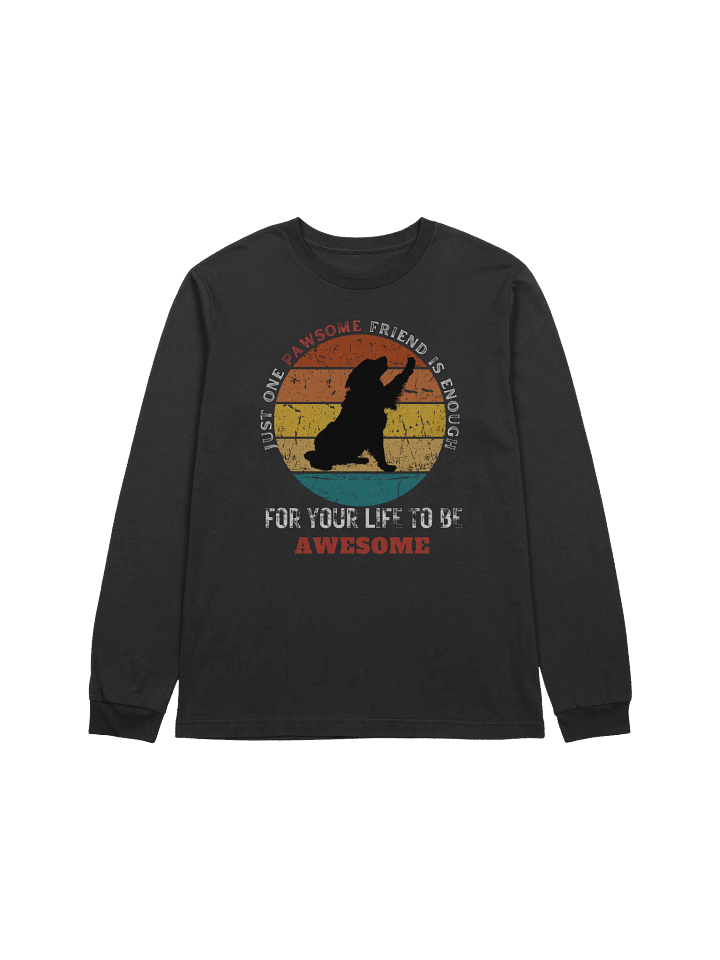 Pawsome Friend Dog Lover Long Sleeve T-Shirt product image (1)