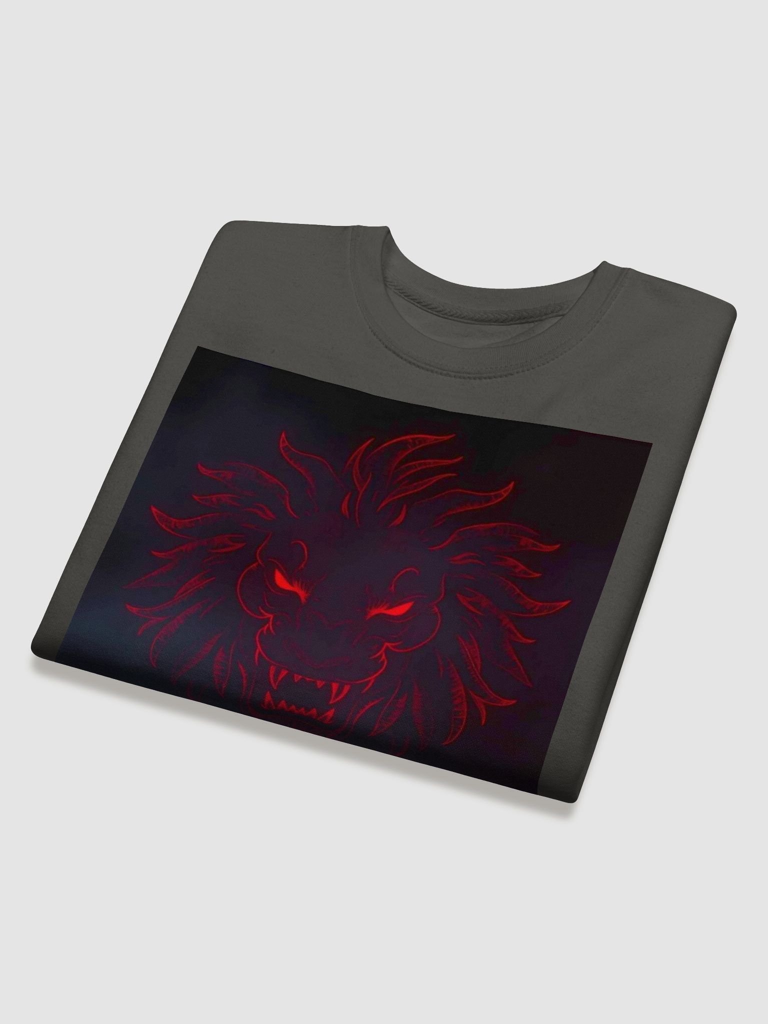 Fierce Lion Red Line Art Premium Sweatshirt product image (4)