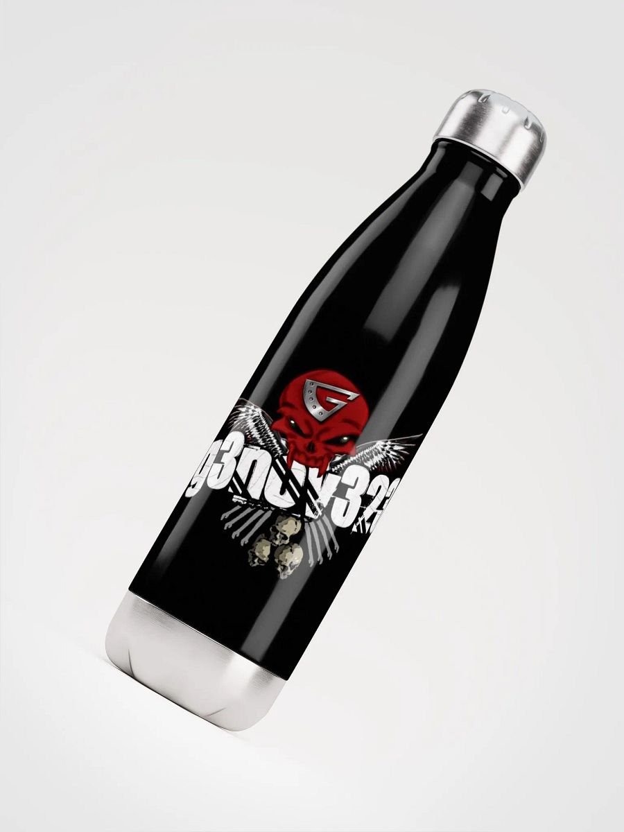 Riveted Skull Winged Stainless Steel Water Bottle product image (4)