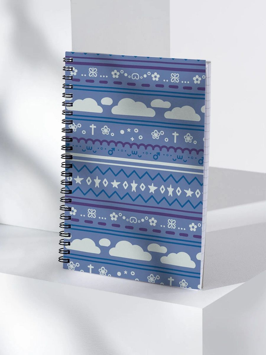 Cloudy Christmas Notebook - Blue product image (4)