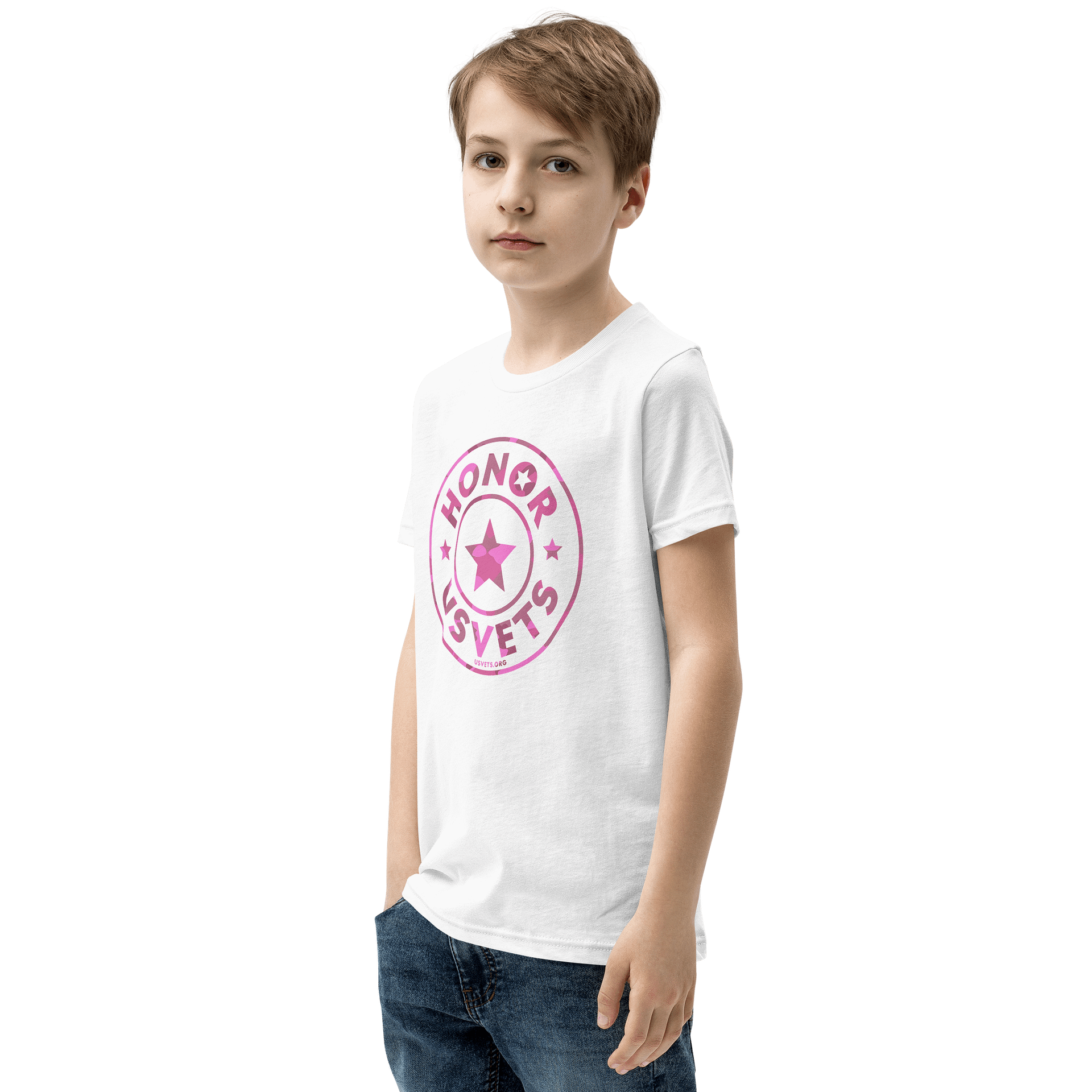 Pink HONORUSVETS Star Youth Tee - Limited Edition product image (21)