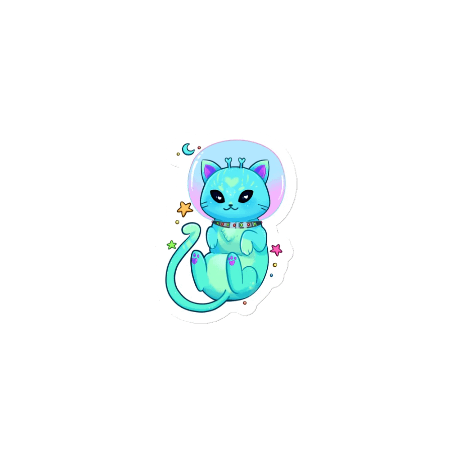 Space Cat Magnet product image (1)