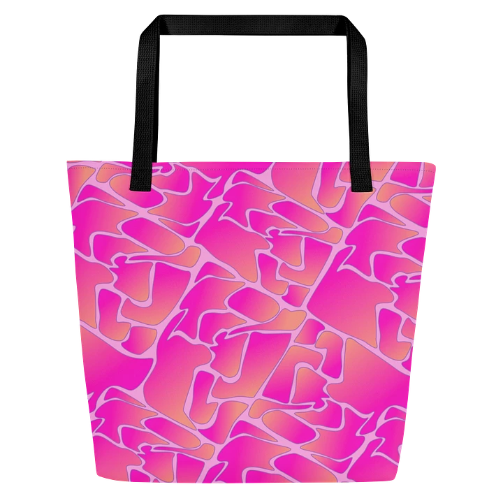 Crazy Paving Pink Pattern All Over Print Tote product image (1)