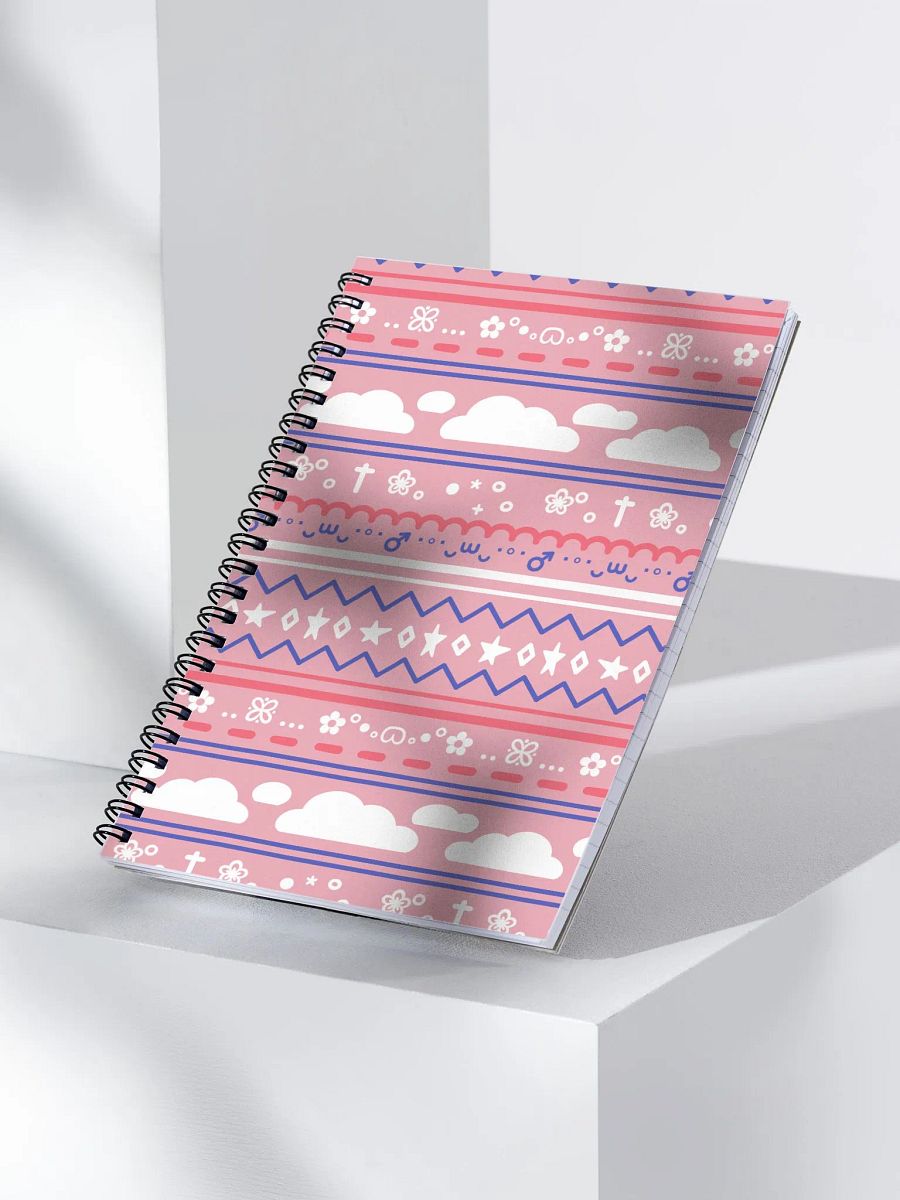 Cloudy Christmas Notebook - Pink product image (3)