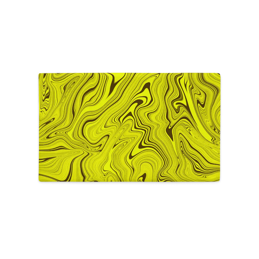 Premium Pillow Case - Yellow Liquid Swirls product image (5)