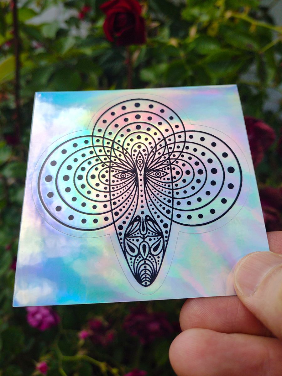 Crystalien – Holographic Kiss-Cut Sticker product image (3)