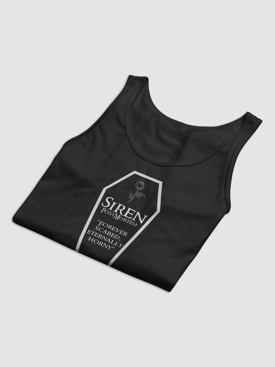SirenPM: Community Based "Scared But H#rny" Coffin Shirt Unisex Tank product image (6)
